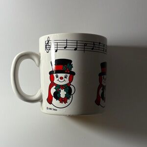 Snowman Mug with Musical Notes